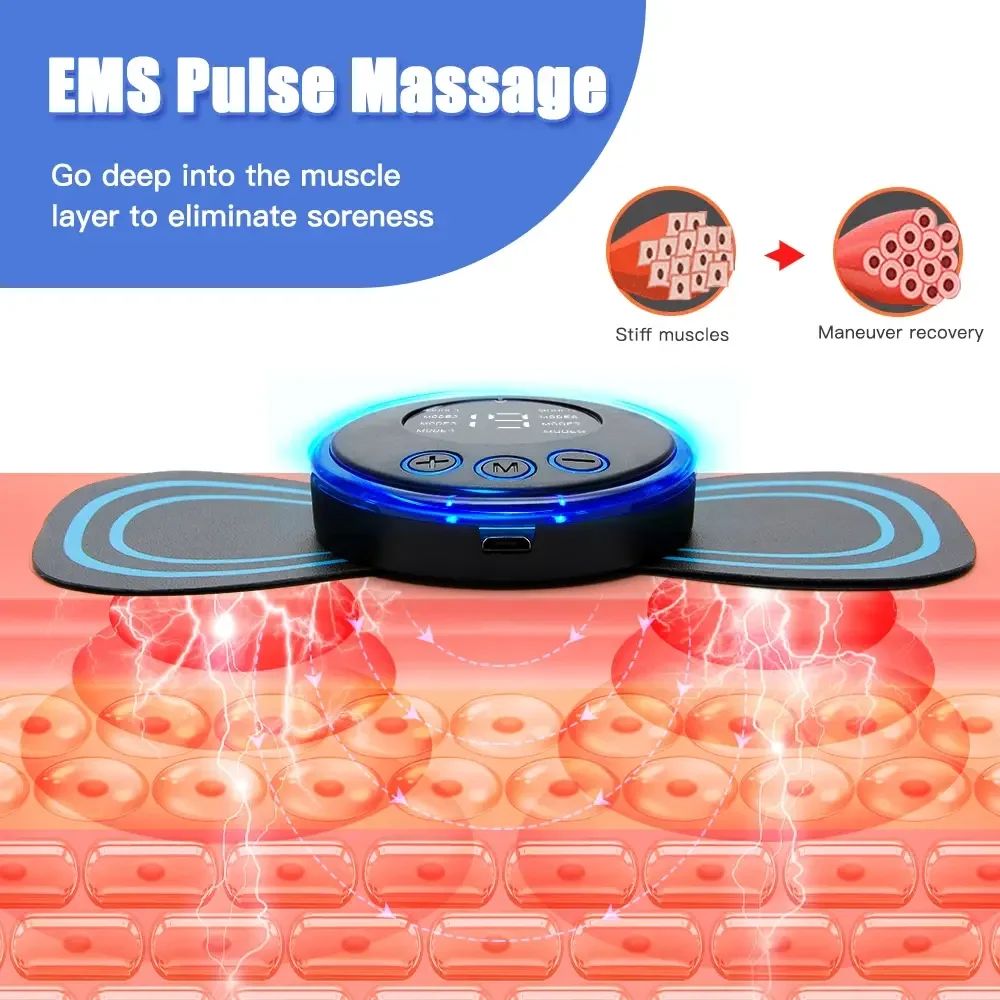 Mini Body Massager Pulse Neck Pain Relief Ems