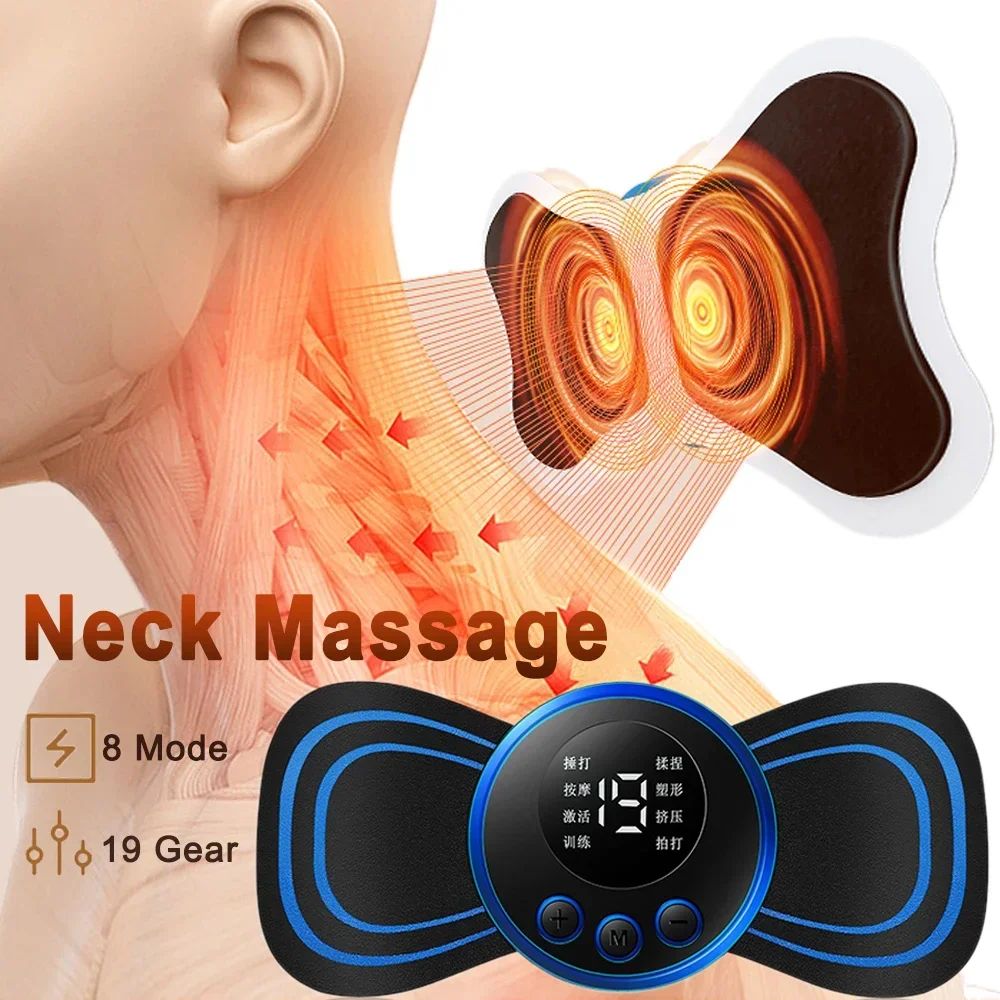 Mini Body Massager Pulse Neck Pain Relief Ems