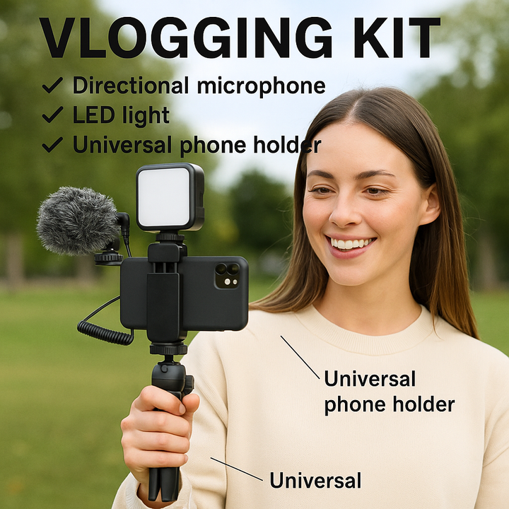 Ay-49 Video Making Kit Mobile Vlogging Tripod