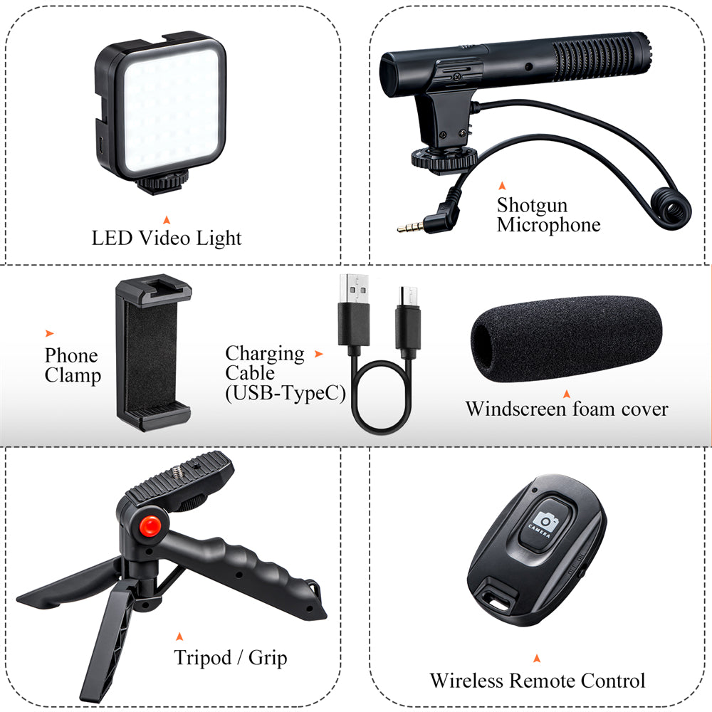 Ay-49 Video Making Kit Mobile Vlogging Tripod