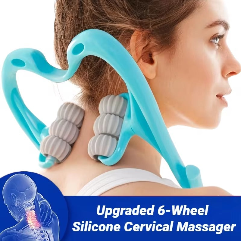 6 Wheel Pressure Point Neck Massager