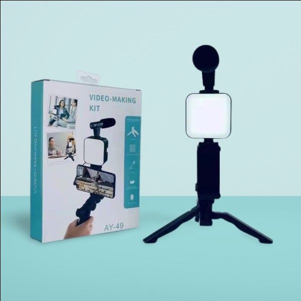 Ay-49 Video Making Kit Mobile Vlogging Tripod